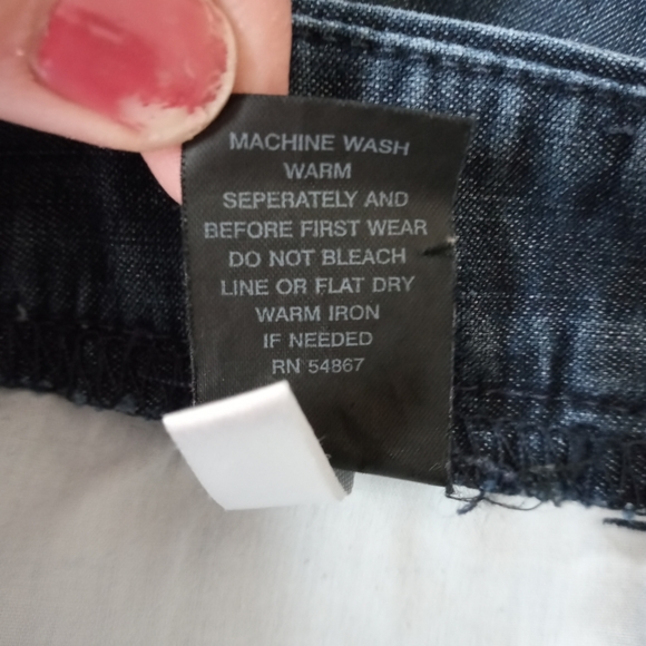 Express Design Editor Wide Leg Dark Wash Jeans - Picture 10 of 10